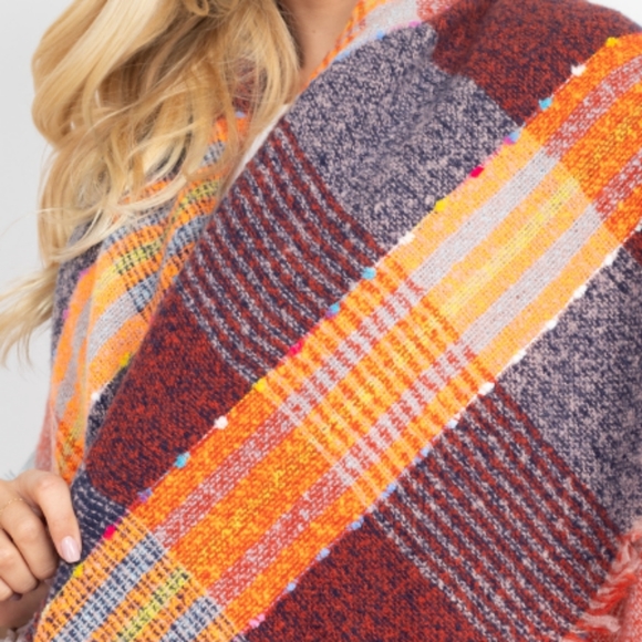 Plaid Blanket Scarf - Picture 7 of 8